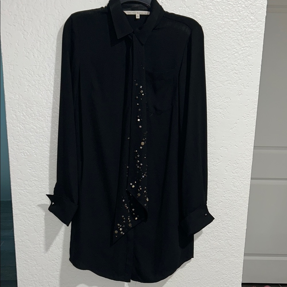 RACHEL Rachel Roy Black Long Sleeve Dress